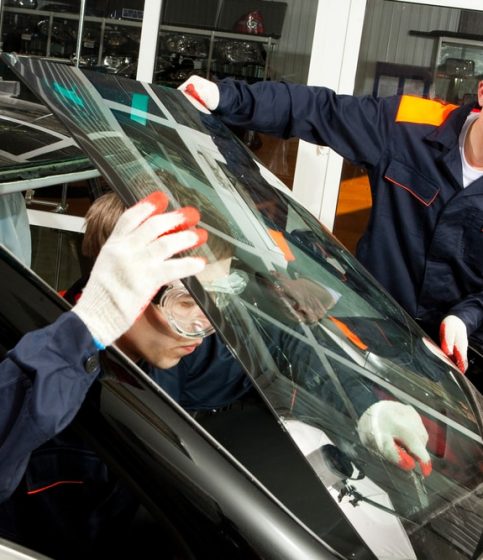 Two Mechanics Working In Auto Repair Shop - Dynamic Glass Services in Salamander Bay, NSW